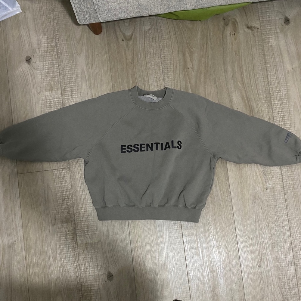Essentials 3D Charcoal Crewneck Sweatshirt